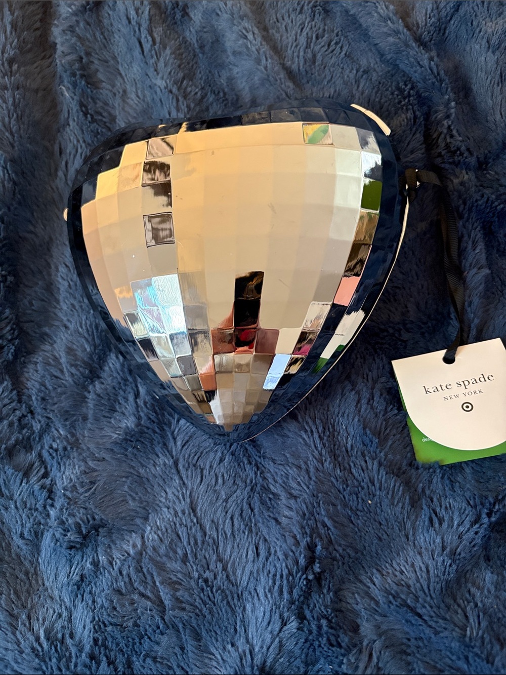 kate spade Silver Faceted Heart Accent Decor